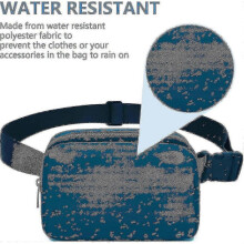 (Grey) Bum Bag For Women Men, Fanny Pack With Adjustable Straps Crossbody Fashion Waist Pack, Travel Running Belt Bag 25-26s
