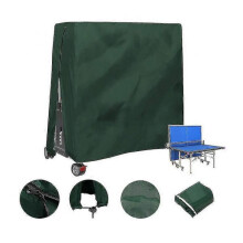 (green) Outdoor Waterproof And Dustproof Table Tennis Table Cover Table Tennis Table Cover 165x70 X185cm 25-26s