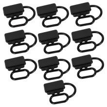 10Pcs Staub Kappe Kunststoff Stecker Schwarz