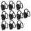 10Pcs Staub Kappe Kunststoff Stecker Schwarz 6