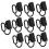10Pcs Staub Kappe Kunststoff Stecker Schwarz 5