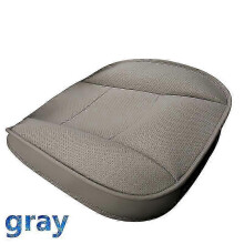 (1pcs front Gray) Ultra-Luxury Car Seat Protection Single Seat Without Backrest PU Senior Leather Car Seat Cover For Most Four-Door Sedan&SUV 25-26s