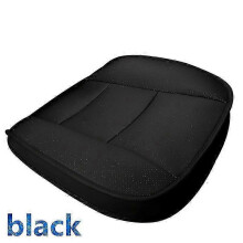 (1pcs front Black) Ultra-Luxury Car Seat Protection Single Seat Without Backrest PU Senior Leather Car Seat Cover For Most Four-Door Sedan&SUV 25-26s