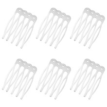 50Stk Fünfzahn Haarkämme Aus Robustem Metall Für Damen