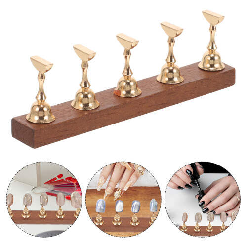 1 Set Support Ongles Pressés Base Faux Ongles Et 2
