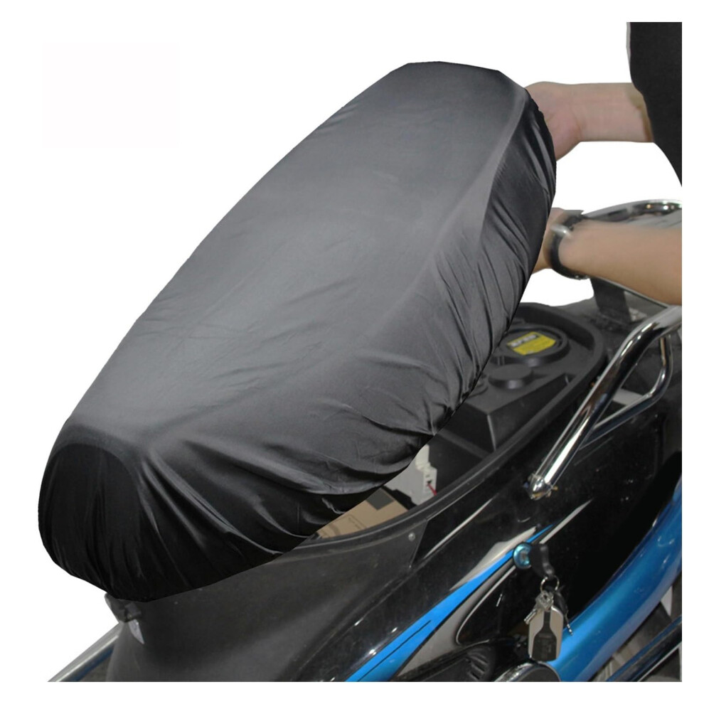 Cushion Seat Cover Universal Motorcycle Seat Cover Rain Motorbike Cushion Mat M Black 9354506486051