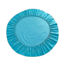 (Blue) Pure Cotton Round Bed Fitted Sheet Bed Cover Home Textile 200x200cm White 25-26s
