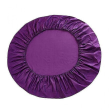 (Purple) Pure Cotton Round Bed Fitted Sheet Bed Cover Home Textile 200x200cm White 25-26s