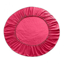 (Hot Pink) Pure Cotton Round Bed Fitted Sheet Bed Cover Home Textile 200x200cm White 25-26s