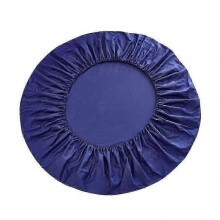 (Royal Blue) Pure Cotton Round Bed Fitted Sheet Bed Cover Home Textile 200x200cm White 25-26s