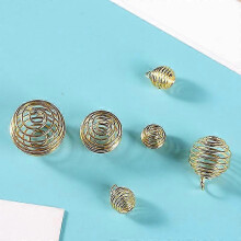 (30x25mm 10pcs) 1030Pcs Spiral Bead Cages Pendants For Diy Crystals Stones Jewelry Making 25-26s
