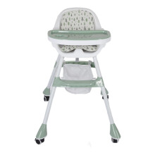 Klappbarer Babyhochstuhl mit Doppeltablett, leise