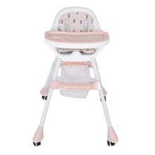 Klappbarer Babyhochstuhl mit Doppeltablett, leise