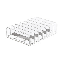 Transparent Plastic CD/DVD Storage Rack, Disc Storage Organizer, Display Holder for CDs and DVDs, Holds Multiple Discs