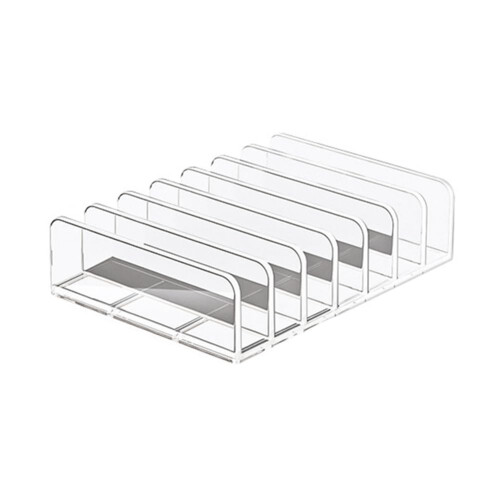 Transparent Plastic CD/DVD Storage Rack, Disc Storage Organizer, Display Holder for CDs and DVDs, Holds Multiple Discs