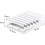 Transparent Plastic CD/DVD Storage Rack, Disc Storage Organizer, Display Holder for CDs and DVDs, Holds Multiple Discs 5