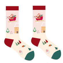 Erwachsene Weihnachten Neuheit Lustige Crew Socken Mehrfarbig-3