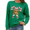 Festlicher Damenpullover mit Zuckerstange und Schleifen,-Grün M 7