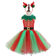 Elfen-Outfit mit Weihnachtsmütze (oder-HD23031 plus Kopf BU 6 7Y