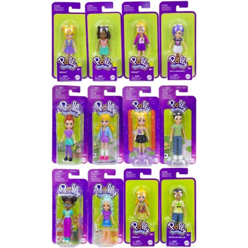 Mattel X2 Polly Pocket Dolls with Trendy Outfit Assorted