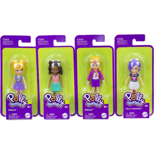 Mattel X2 Polly Pocket Dolls with Trendy Outfit Assorted 1