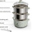 Electric Steamer Double-Layer Stainless Steel 10L Multi-Purpose Vegetable Steamer 5
