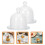 2Stk Transparenter Kuchen-Dessertteller Mit 3