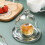 2Stk Transparenter Kuchen-Dessertteller Mit 9