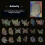 100Pcs Holographic Glitter Butterfly Stickers,Decorative Decals 10