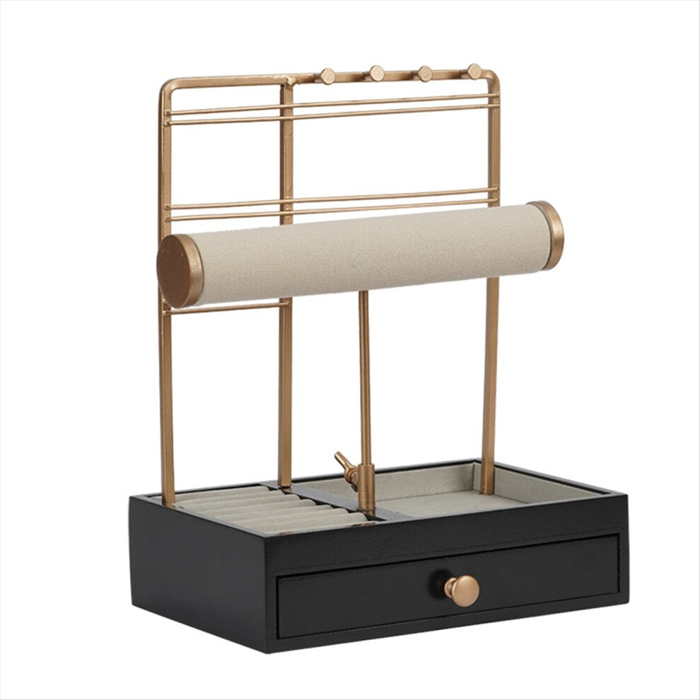 2 Tiers Black Large Capacity Storage Bracelet for Jewelry Storage-image-OPC-PMDHP2P-NEW