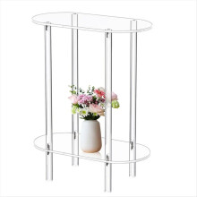 Sofa Tisch Seite Transparent Tee Tische Tisch Acryl Lagerschrank