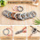 32 PCS Silikon Perlen Ringe 65mm Runde Silikon Ring DIY Schmuck 10