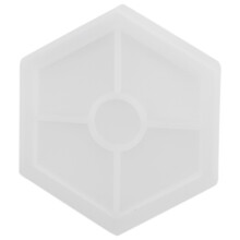 8 Pack Hexagon Silicone Coaster Molds for Casting with Resin,Concrete