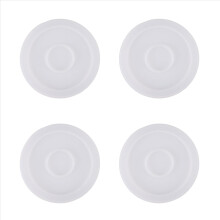 4er-Pack runde Silikon-Untersetzerformen, transparente Epoxidformen