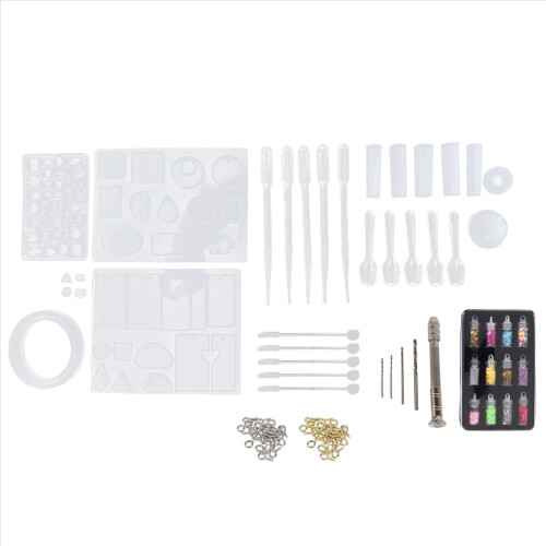 148Pcs Resin Jewelry Making Kit, Casting Mold for Beginners