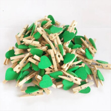 E Herz Liebe Holz Kleidung Foto Papier Peg Pin Mini Postkarte Clips