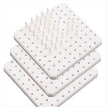 Brennofenstelzen, Stütznägel, Keramik-Brennmatte (3er-Pack)
