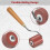 3pcs Rubber Rollers Rollers for Crafting, Ink Roller Set 10