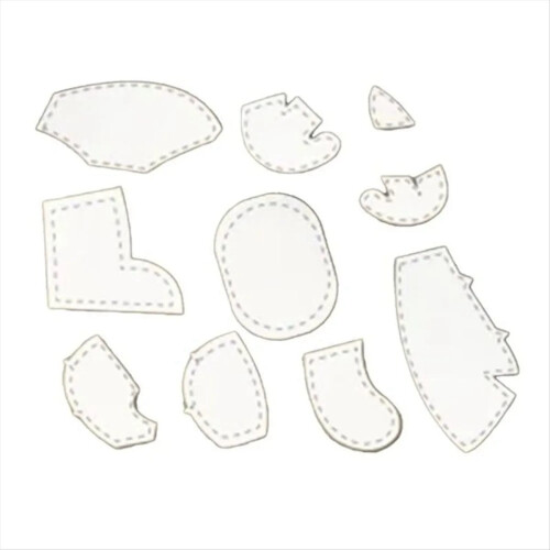 8Pcs/Set 8In Acrylic Template Ruler Set Memory Quilting Ruler A