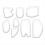 8Pcs/Set 8In Acrylic Template Ruler Set Memory Quilting Ruler B 7