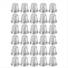 Sewing Thimble Finger Protector, 30 Pcs Metal Finger Shield Ring
