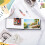 Tragbares Mini-Aquarellfarbenset, Reise-Farbpalette 10