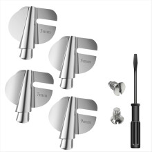 Nähfuß-Set für Nähmaschinen in 4 Größen, breit und schmal, (4 Stück, 3/5/7/9 mm)