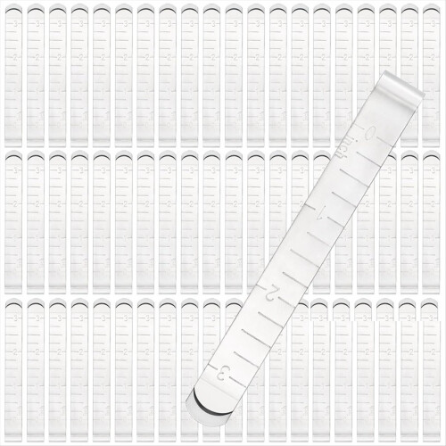 60pcs Sewing Clips,3Inch Hemming Clips,Sewing Measurement Ruler