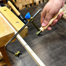 DIY Wooden Handle Wire Saw MINI U Type Metal Hand Coping Saw