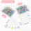 400 Pcs Multicolor Flat Head Straight Pin, Sewing Pins Straight 9