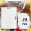 Iron on Adhesive Sheets 20PCS,Double-Sided Heat Melt Fabric Sheet, 11