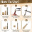 14 PCS Leather Sewing Awl Needle Set with Copper Handle, 10