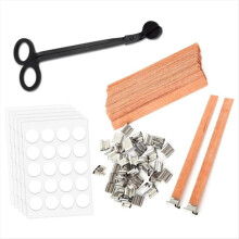 Candle Trimmer and Smokeless Candle Wicks with Iron Stand