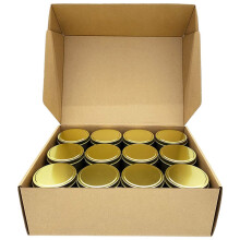 Candle Tins, 24 Piece, 4Oz Metal Candle Containers for Making Candles